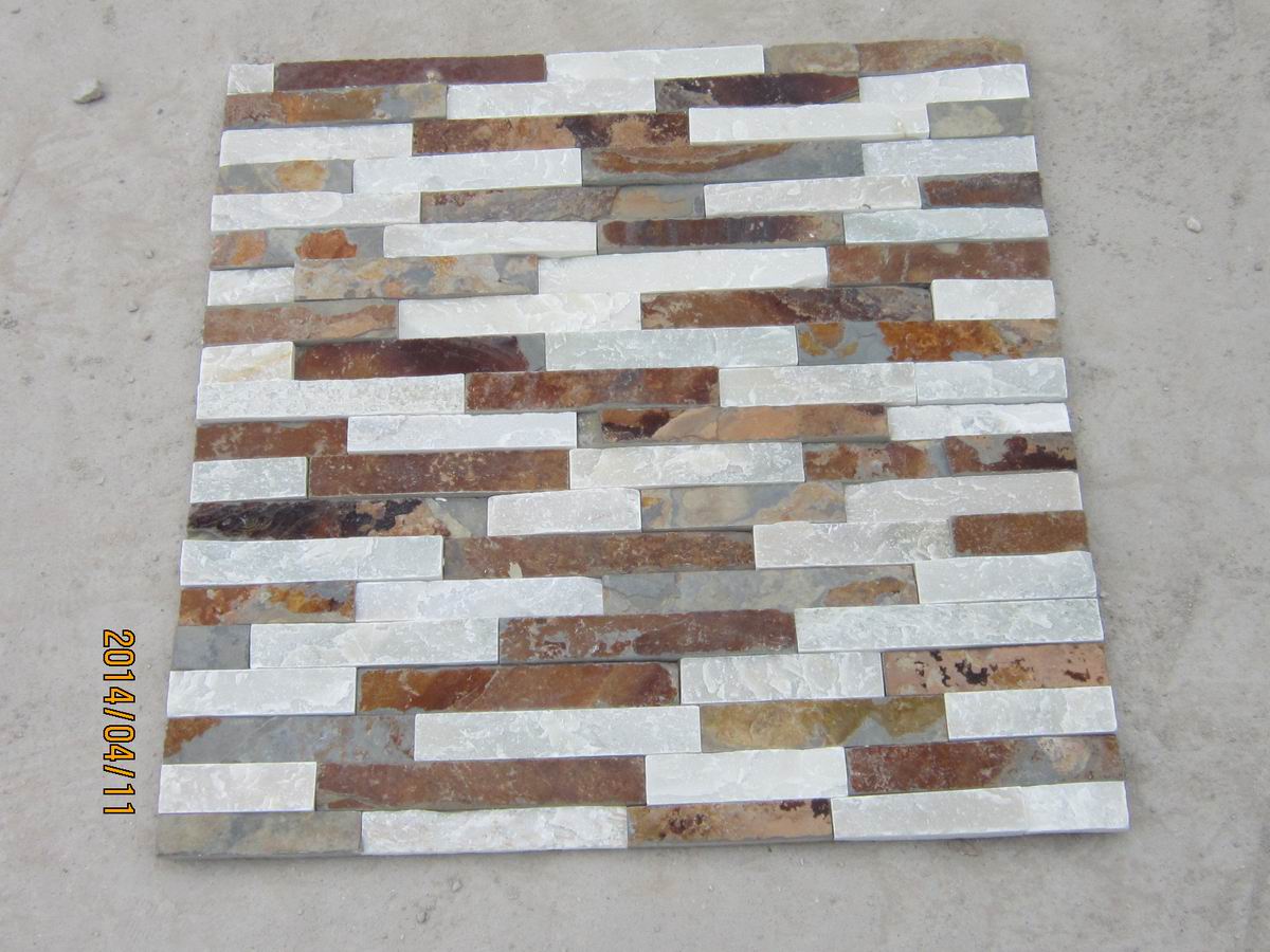 Cream Rusty Culture Stone Slate Products Chinese Cheap Slate