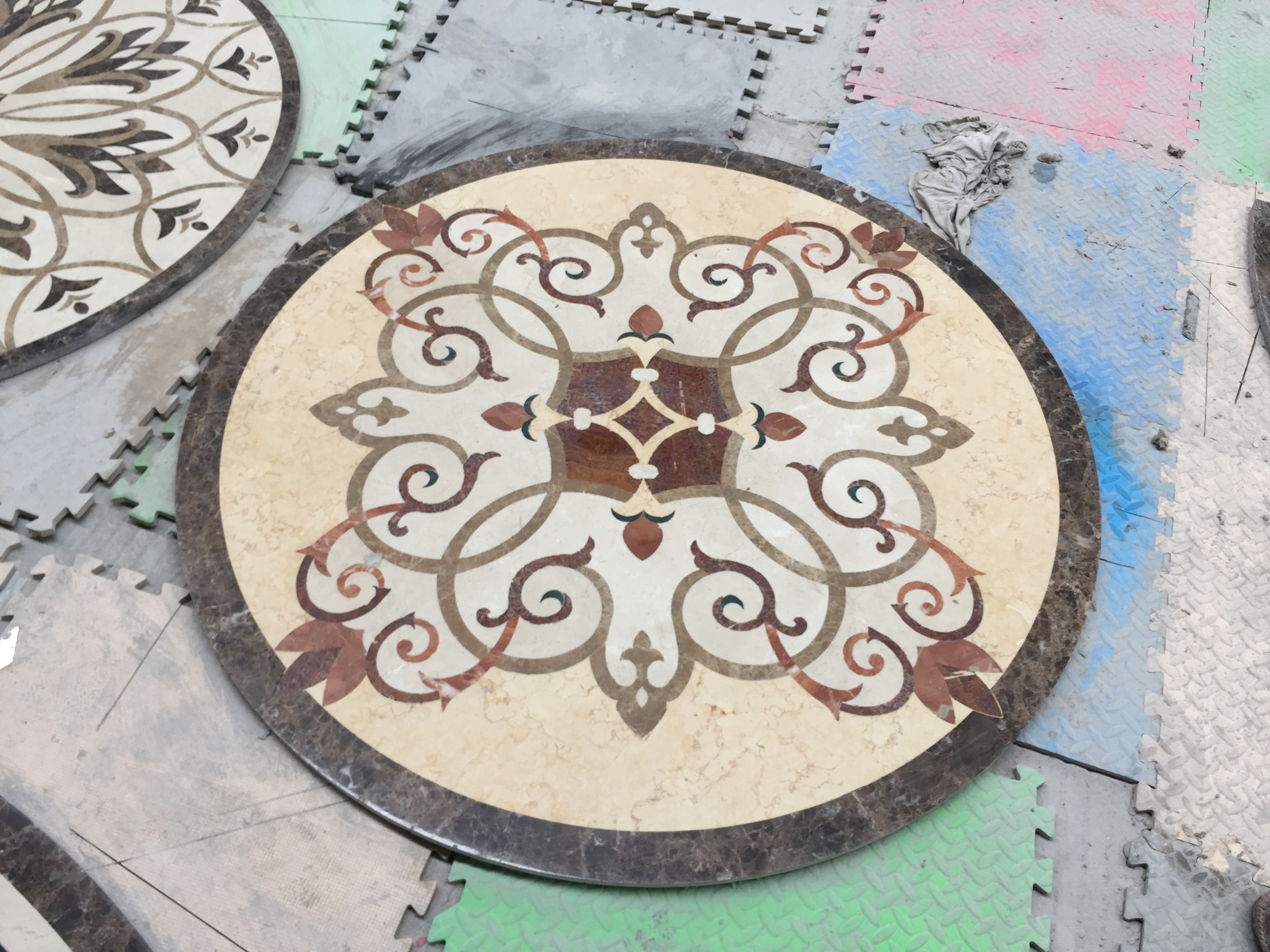 Marble Patterns Mixed Marble Waterjet Pattern Marble Products 8096