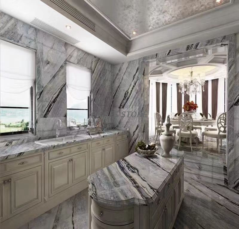 Blue Danube Marble White Marble Slabs 