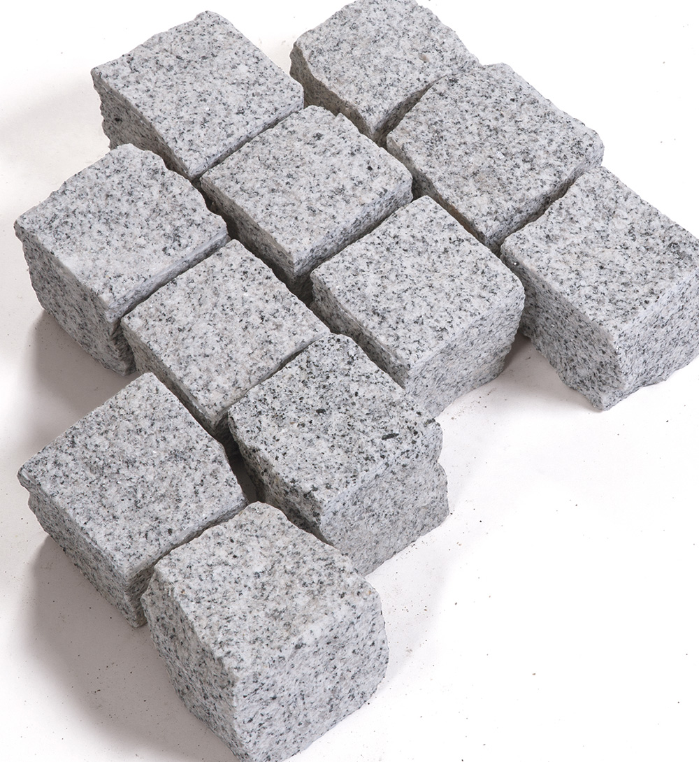 G603 Cobble Stone Grey granite Cube Stone