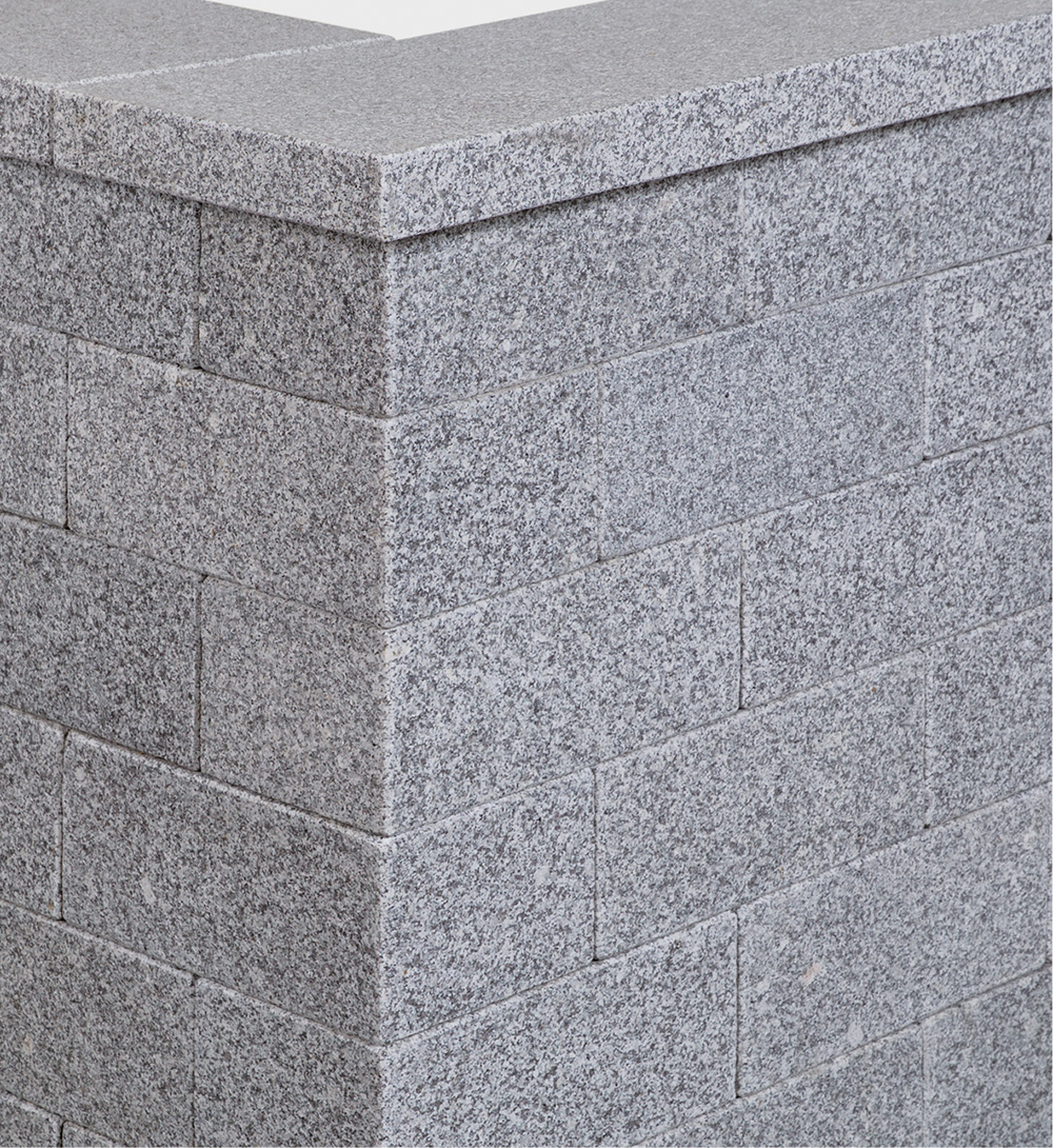 G654 Flamed Wall Stone Dark Grey Granite Wall Tiles High Quality