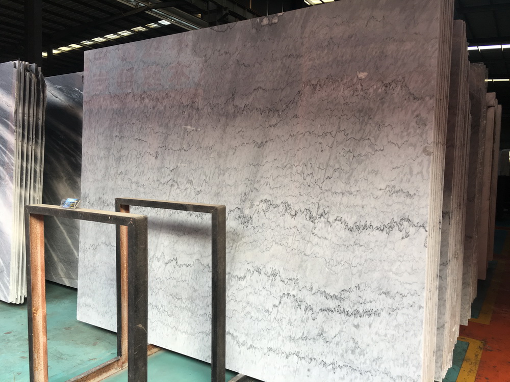 Guangxi White Polished Marble for Building Material 
