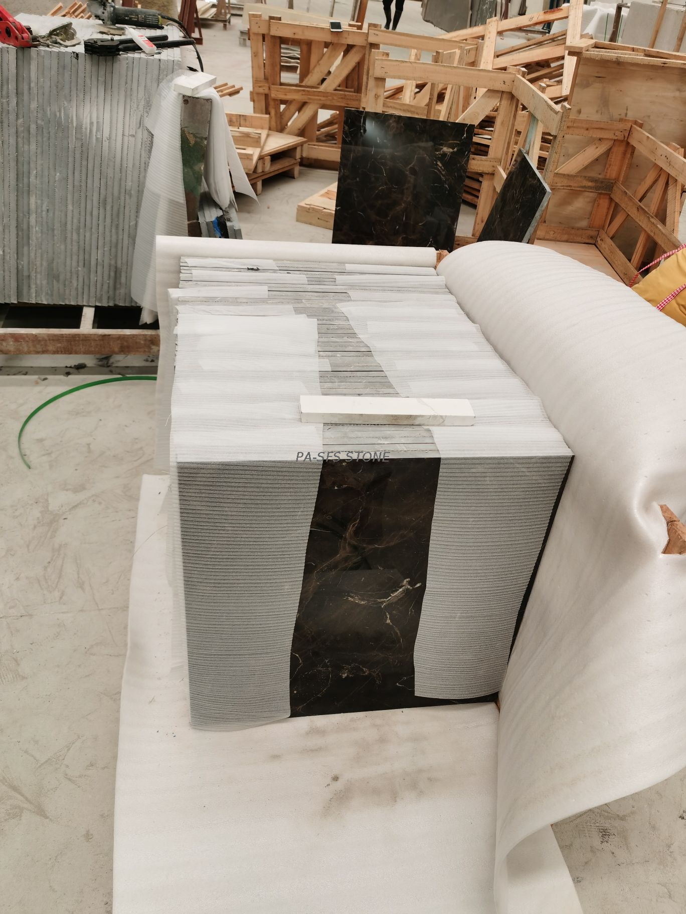 Dark Emperador Marble Flooring Tiles